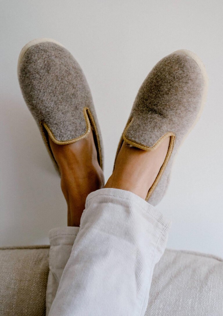 Montlimart - CHAUSSONS MARTINE BEIGE/DORE