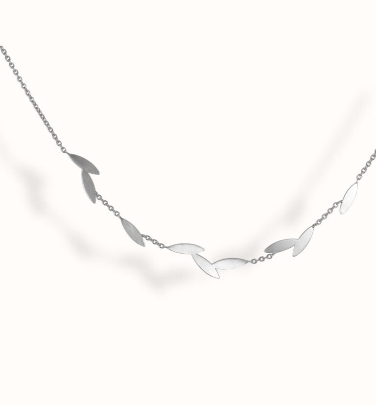 collier fin en argent éthique