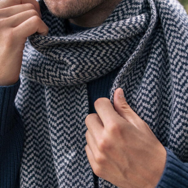 Montlimart - ECHARPE GALON MARINE