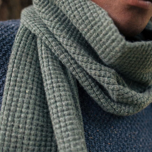 Montlimart - ECHARPE GAUFRE VERT