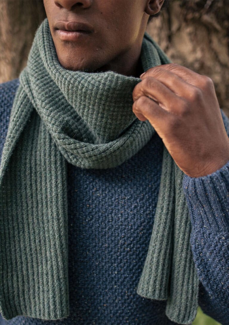 Montlimart - ECHARPE GAUFRE VERT