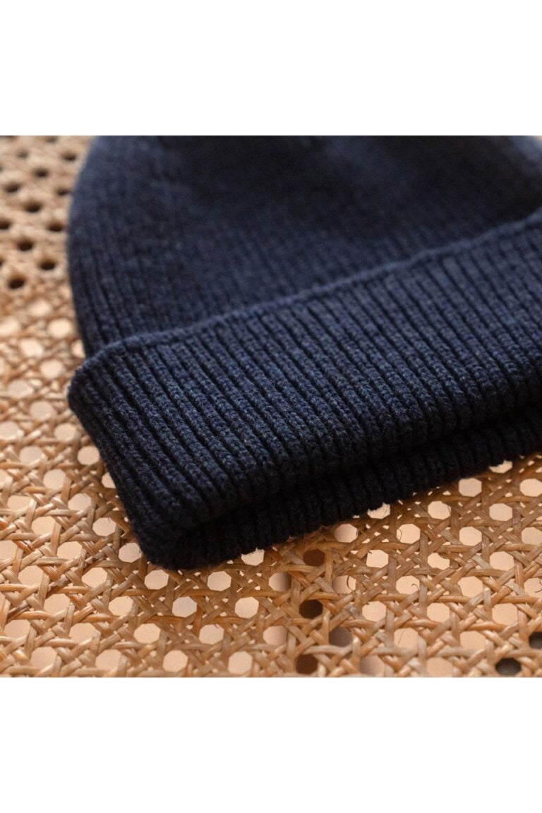 Le t-shirt Propre - Le bonnet en laine française - Marine Chiné