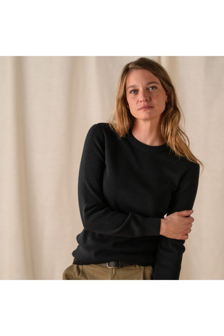Le t-shirt Propre - Le pull 100% laine française - Noir