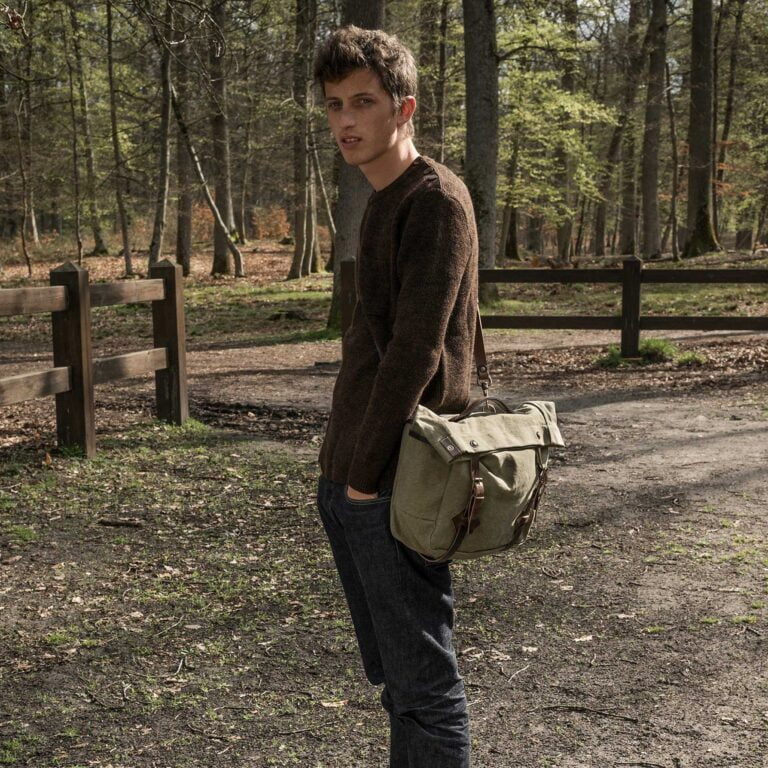 Bleu De Chauffe - Musette Gaston - Kaki foncé stonewashed