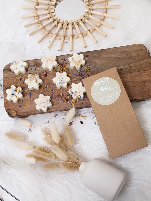 Pomlie. - Fondants Parfumés ZEN (8x15g) | Cannelle + Encens + Bois de cèdre