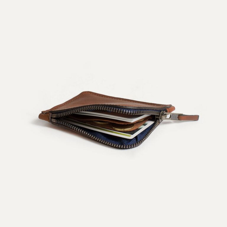 Bleu De Chauffe - Porte monnaie zippé As / M - Brun ambré