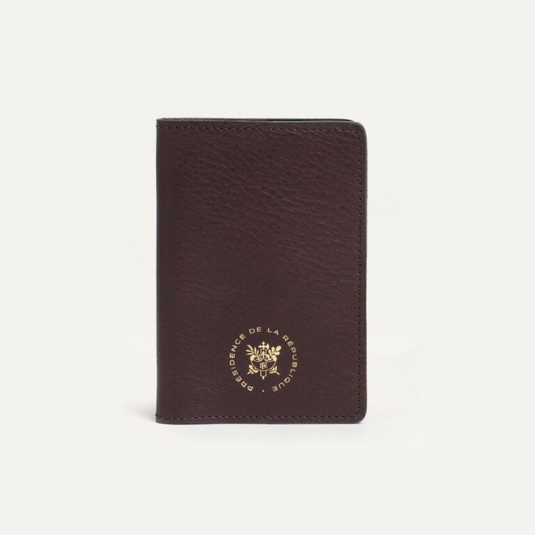 Bleu de Chauffe - Porte passeport SAMBA - Bleu de Chauffe x Élysée / Tourbe Rouge - new