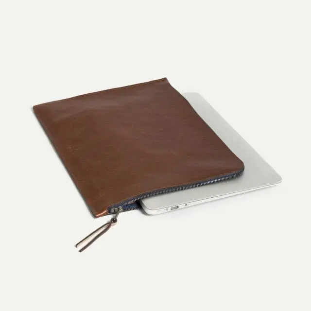 Bleu de Chauffe - Protection ordinateur Jim 13 – Brun ambré