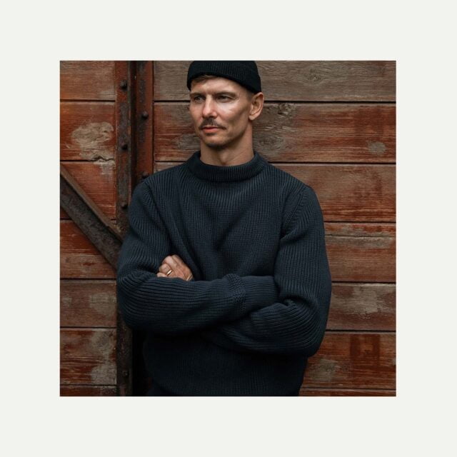 Bleu De Chauffe - Pull Marin Cancale - Bleu Marine