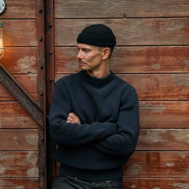 Bleu De Chauffe - Pull Marin Cancale - Bleu Marine