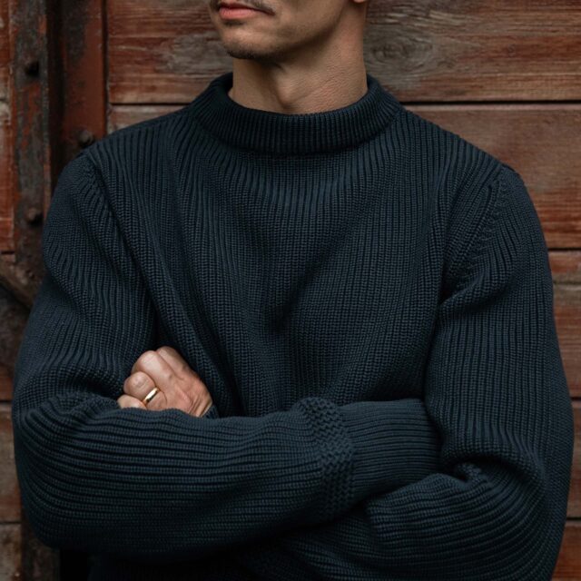 Bleu De Chauffe - Pull Marin Cancale - Bleu Marine