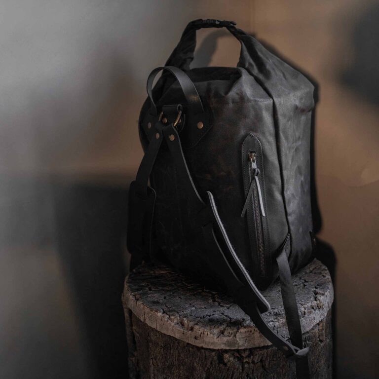 Bleu De Chauffe - Sac à dos Météore - Noir waxé
