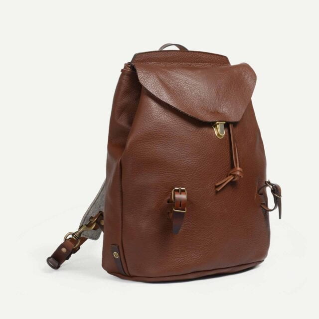 Bleu De Chauffe - Sac à dos Zibeline - Brun ambré