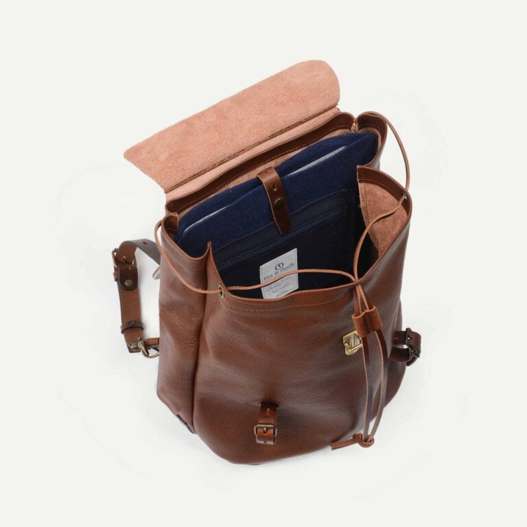 Bleu De Chauffe - Sac à dos Zibeline - Brun ambré