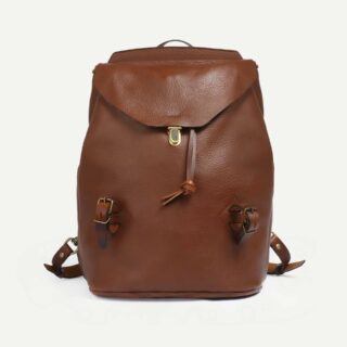 Sac à dos Zibeline – Brun ambré par la marque Bleu de Chauffe Bleu de Chauffe - Sac à dos Zibeline – Brun ambré