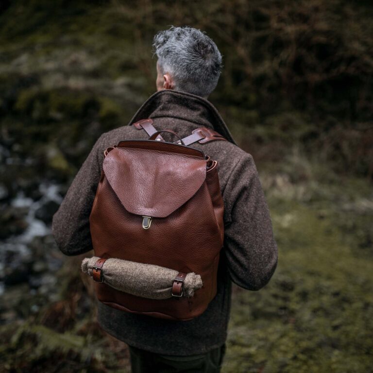 Bleu De Chauffe - Sac à dos Zibeline - Brun ambré