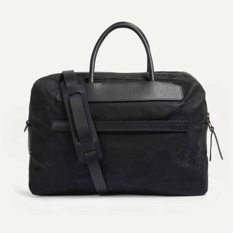 Bleu De Chauffe - Sac business Hélios - Noir waxé