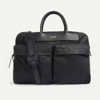Bleu de Chauffe - Sac business Hélios – Noir waxé