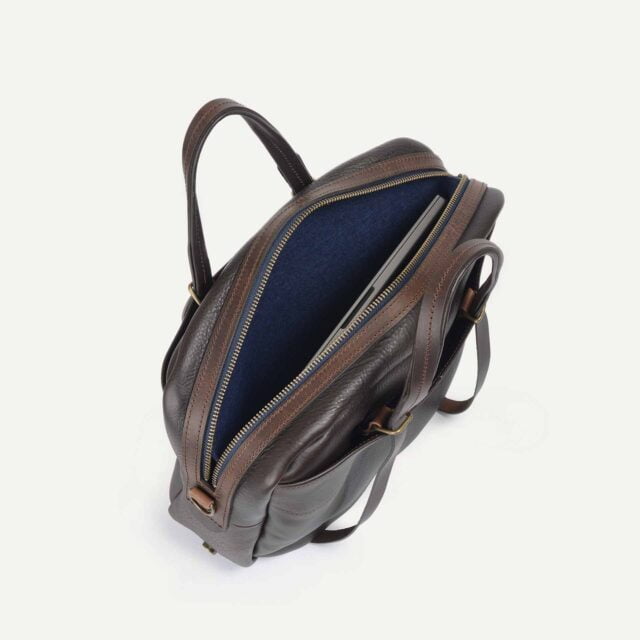 Bleu De Chauffe - Sac business Report - Marron Brun