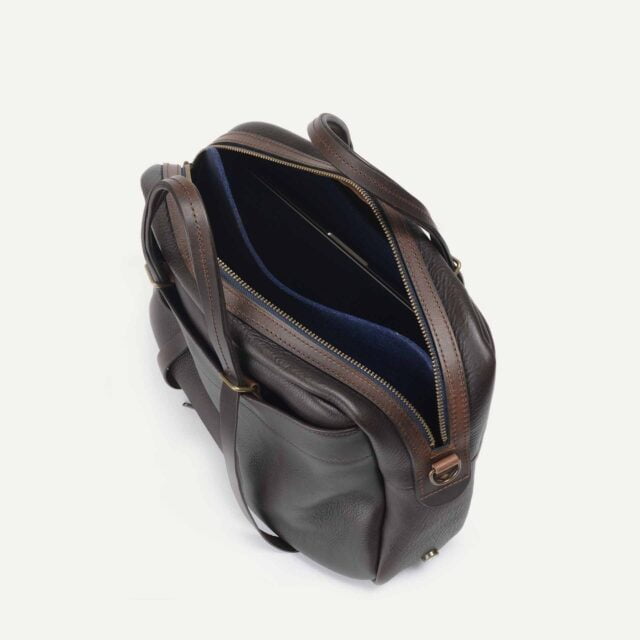 Bleu De Chauffe - Sac business Report - Marron Brun