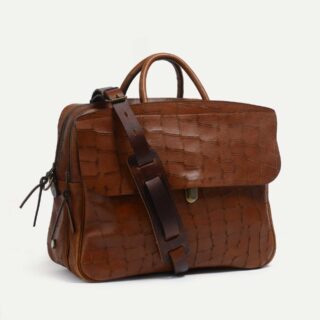 Bleu de Chauffe - Sac business Zeppo Croco – Pain Brûlé