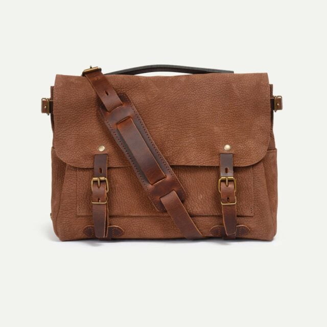 sac postier eclair m marron Bleu de Chauffe - Sac Postier Eclair M - Marron - new