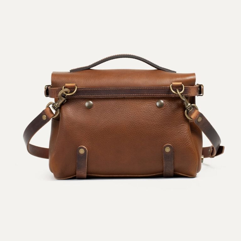 Bleu De Chauffe - Sac Postier Eclair S - Brun ambré