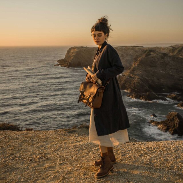 Bleu De Chauffe - Sac Postier Eclair S - Brun ambré