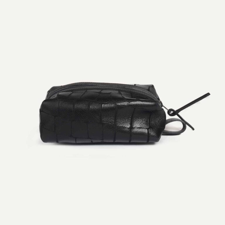 Bleu De Chauffe - Trousse de toilette Zazou - Noir croco