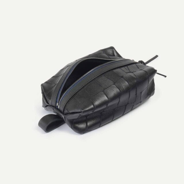 Bleu De Chauffe - Trousse de toilette Zazou - Noir croco