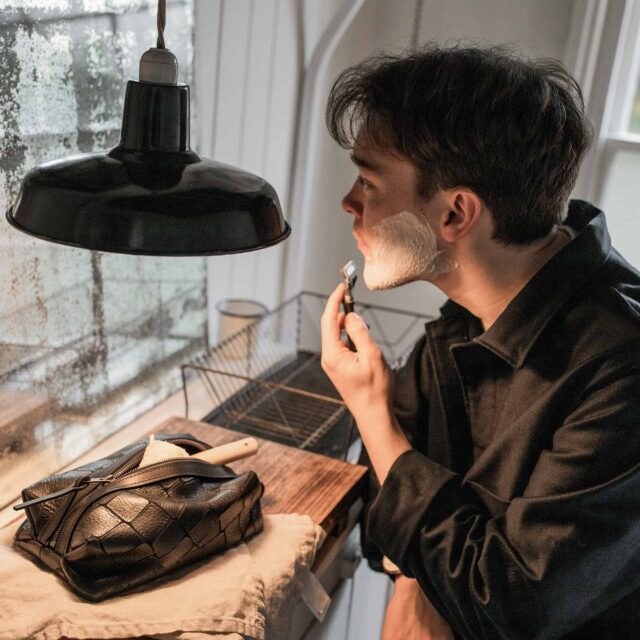 Bleu De Chauffe - Trousse de toilette Zazou - Noir croco