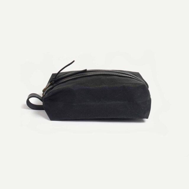 Bleu De Chauffe - Trousse de toilette ZAZOU - Noir waxé