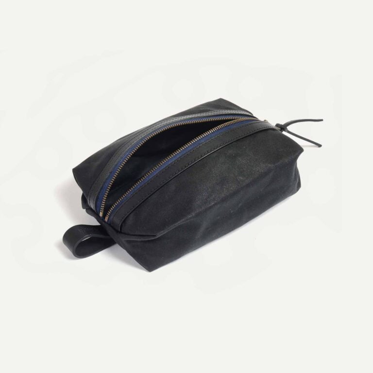 Bleu De Chauffe - Trousse de toilette ZAZOU - Noir waxé