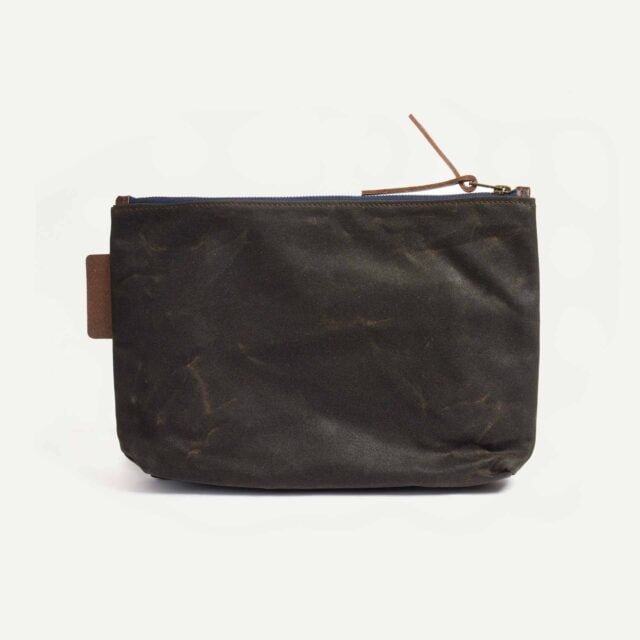 Bleu De Chauffe - Trousse de toilette Zèbre - Kaki waxé