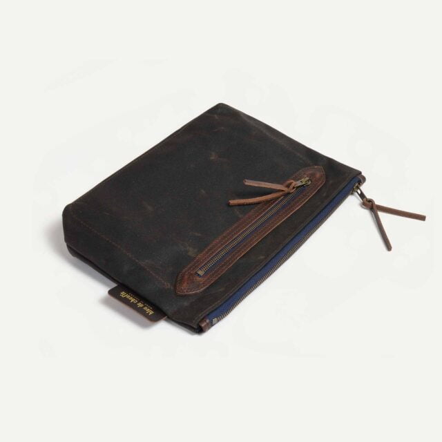 Bleu De Chauffe - Trousse de toilette Zèbre - Kaki waxé