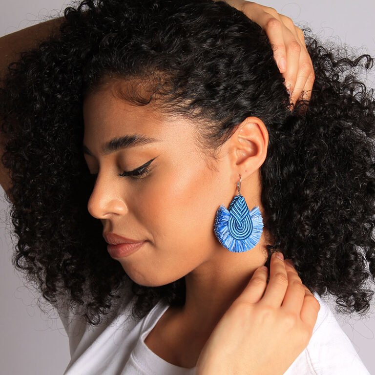 Effets bijoux - Boucles d'oreilles tissées