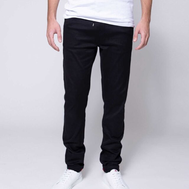 1083 - JOGGJEANS AJUSTE 113N coton bio microdenim doubleflex uni noir