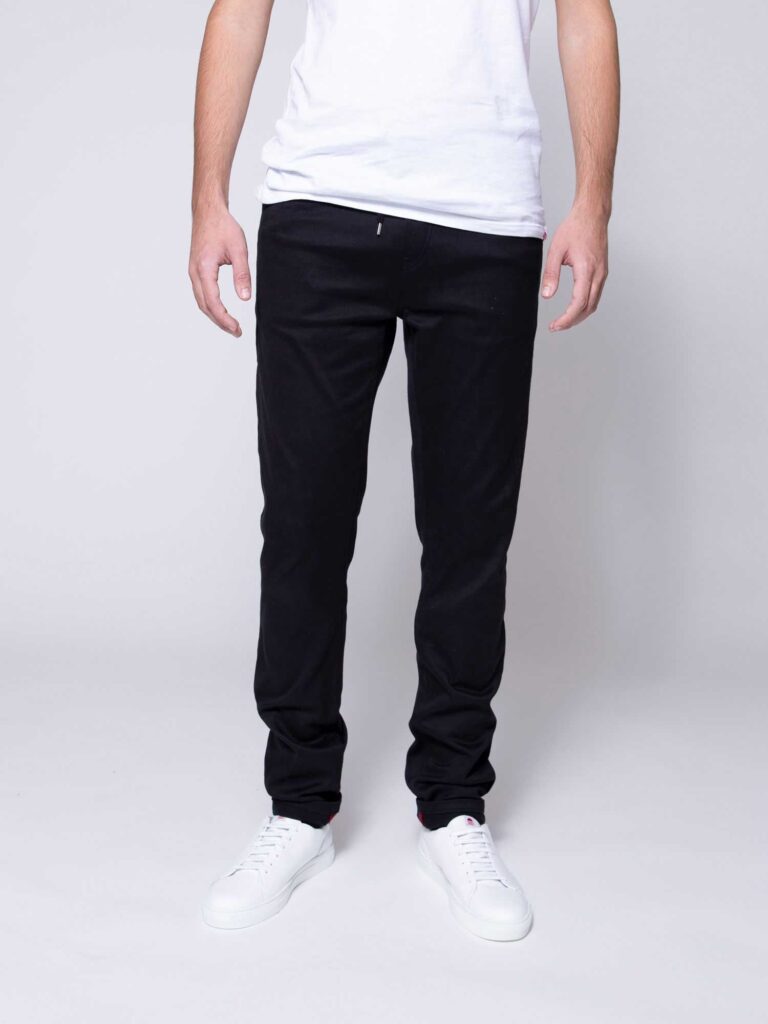1083 - JOGGJEANS AJUSTE 113N coton bio microdenim doubleflex uni noir