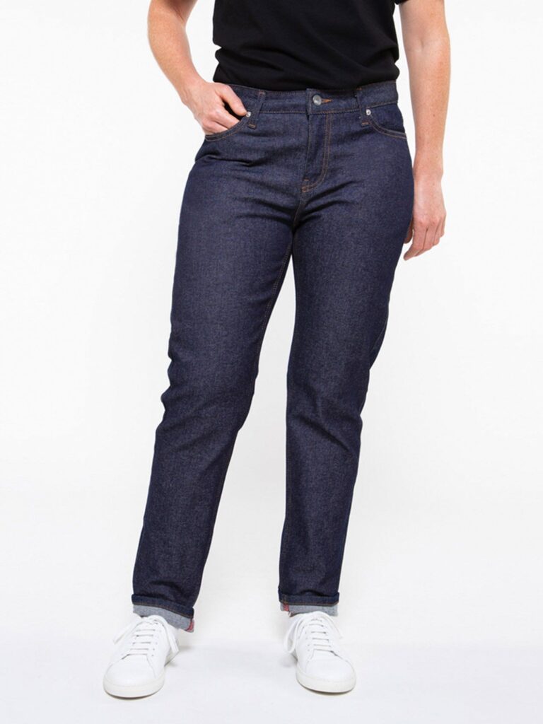 1083 - JEANS GRANDE TAILLE 205N AJUSTE athletique coton bio superdenim flex indigo brut