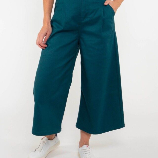 1083 - JUPE CULOTTE 210H coton bio filidenim flex uni bleu canard Femme