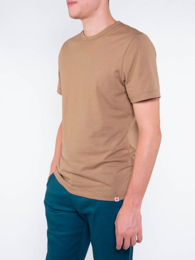 1083 - T-SHIRT DROIT 304 UNI coton bio moka Homme