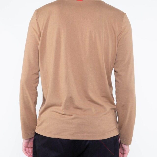 1083 - T-SHIRT MANCHES LONGUES DROIT 305 UNI coton bio moka Homme