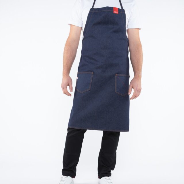 1083 - TABLIER JEANS 820 coton bio superdenim bleu Unisexe