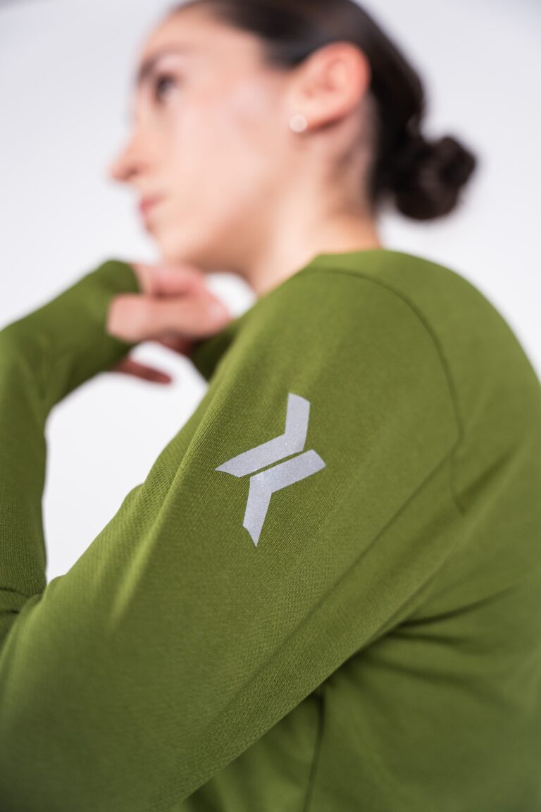 Sensus - T-shirt Femme Sensus ADN LONG Kaki 2.24 kgCo2eq - Made in France et recyclé (En stock)
