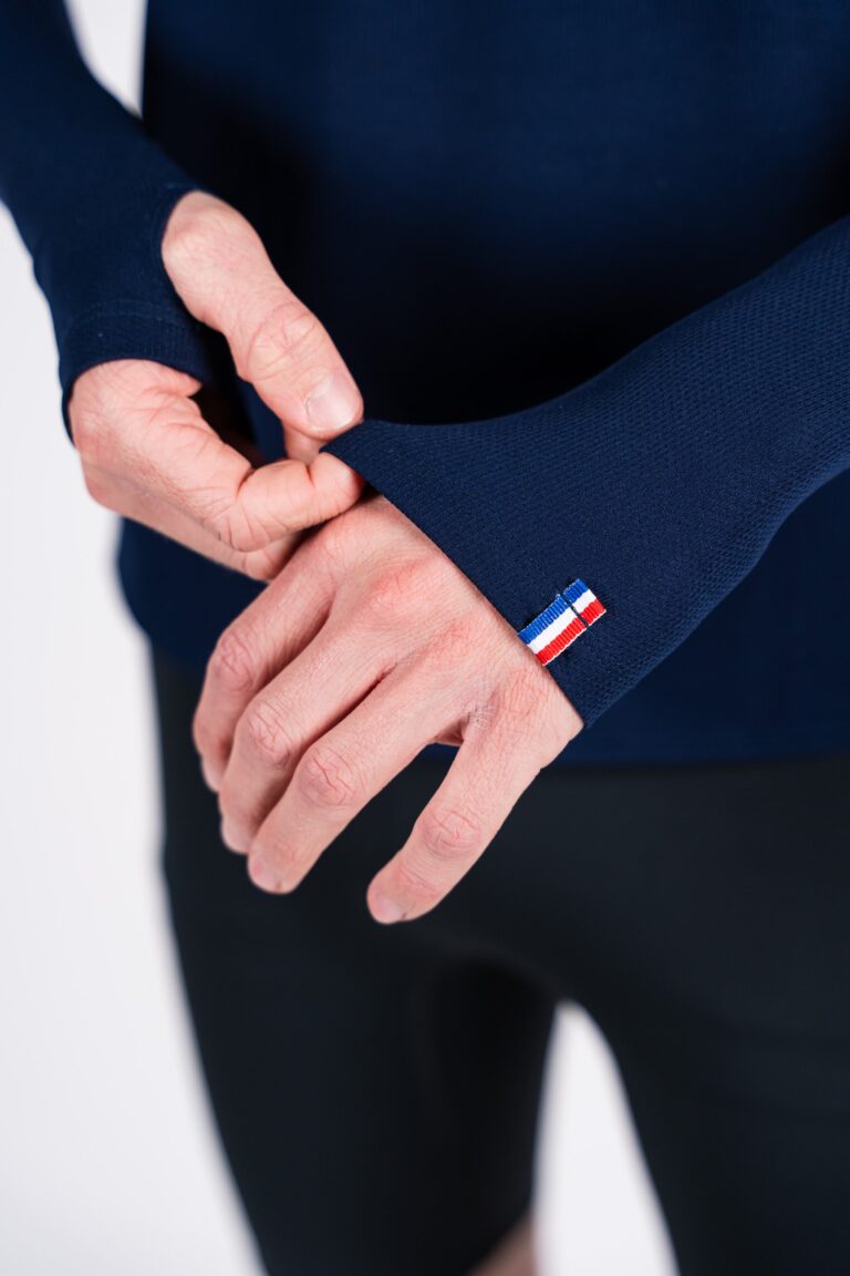 Sensus - T-shirt Homme Sensus ADN LONG Bleu 2.46 kgCo2eq - Made in France et recyclé (En stock)