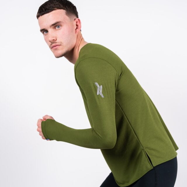 Sensus - T-shirt Homme Sensus ADN LONG Kaki 2.46 kgCo2eq - Made in France et recyclé (En stock)