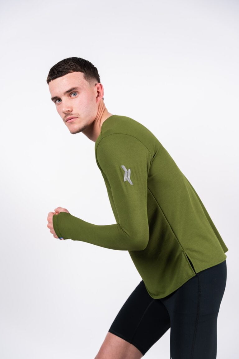Sensus - T-shirt Homme Sensus ADN LONG Kaki 2.46 kgCo2eq - Made in France et recyclé (En stock)