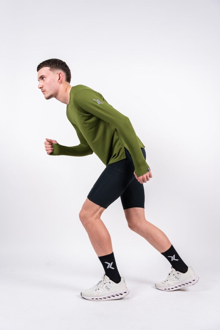 Sensus - T-shirt Homme Sensus ADN LONG Kaki 2.46 kgCo2eq - Made in France et recyclé (En stock)