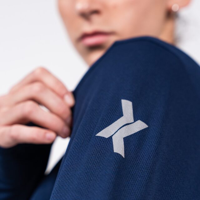 Sensus - T-shirt Femme Sensus ADN LONG Bleu 2.24 kgCo2eq - Made in France et recyclé (En stock)