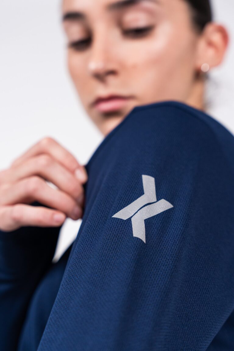 Sensus - T-shirt Femme Sensus ADN LONG Bleu 2.24 kgCo2eq - Made in France et recyclé (En stock)